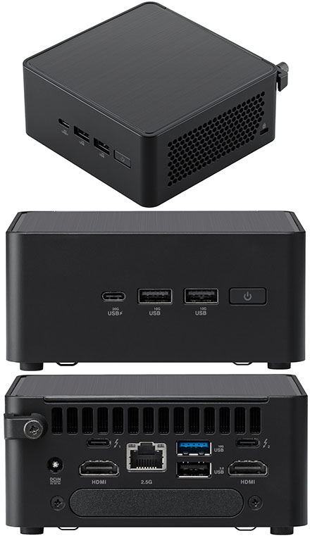 ASUS NUC14RVHu5 (Intel Core Ultra 5, 18 Threats, bis zu 4,5GHz, 2x HDMI, 2x Thunderbolt 4)