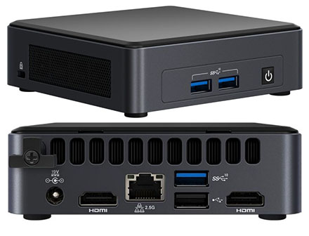 Intel NUC11TNKI50Z Lite (Intel Core i5-1135G7 up to 4,20GHz, 2x HDMI, 1x <b>M.2</b>)